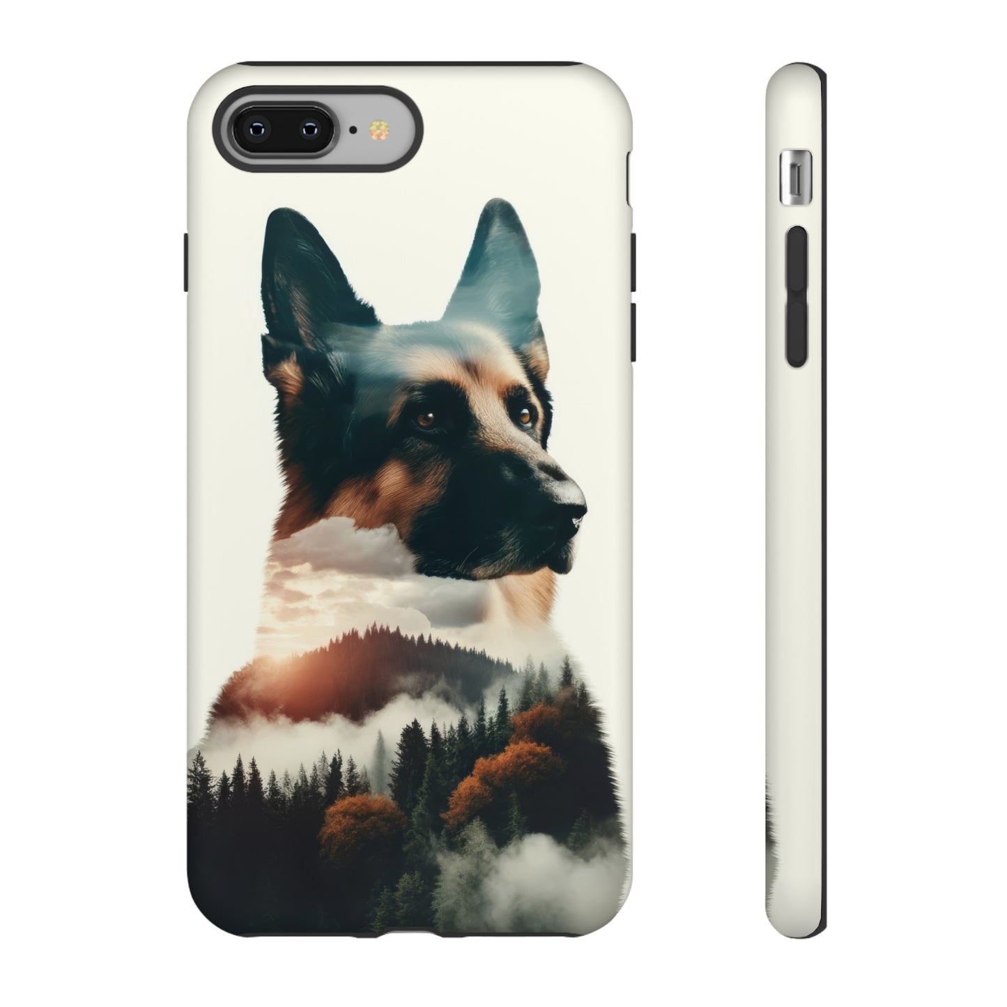 Romanticism and double exposure German Shepherd Phone Case