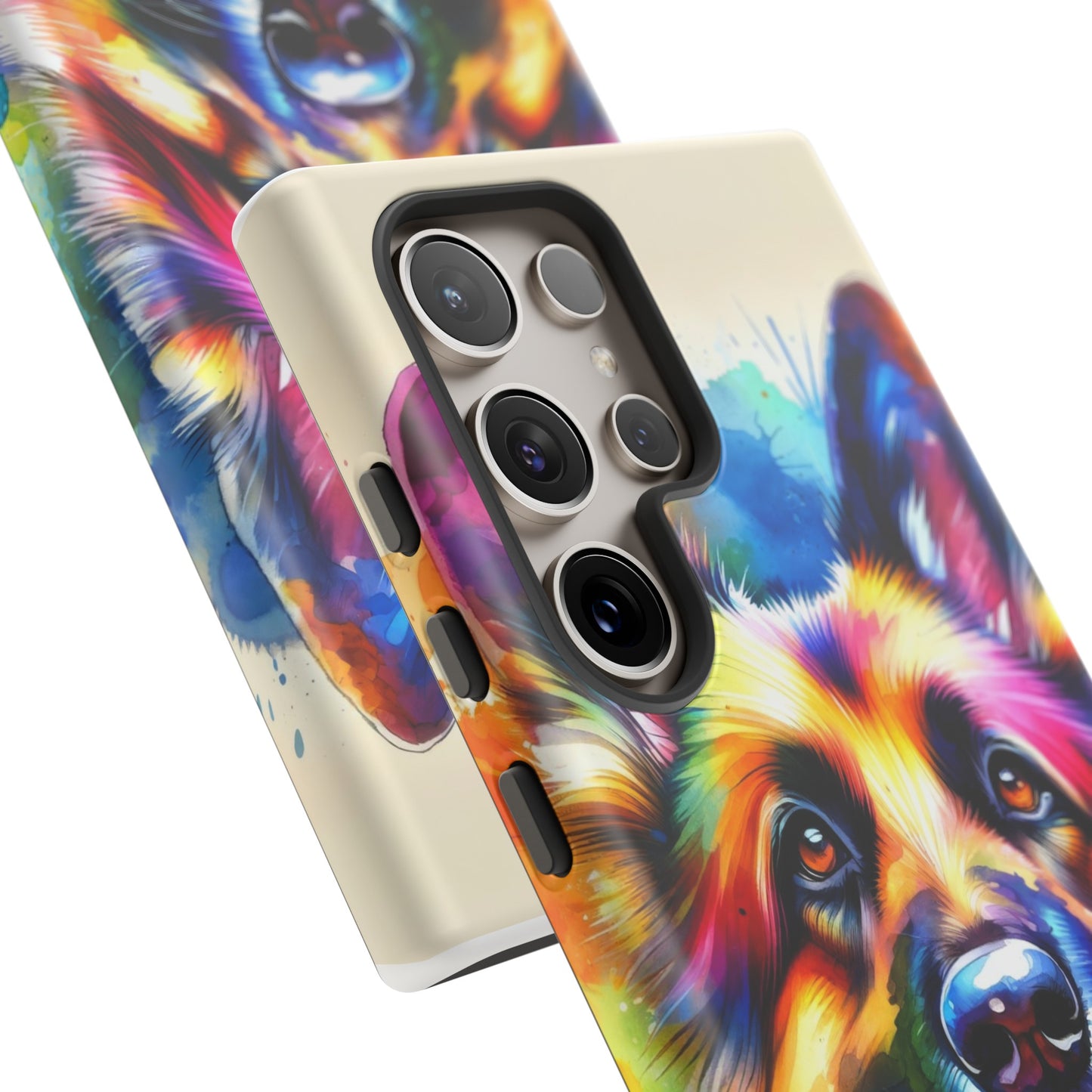 German Shepherd in Watercolor Tough Phone Case