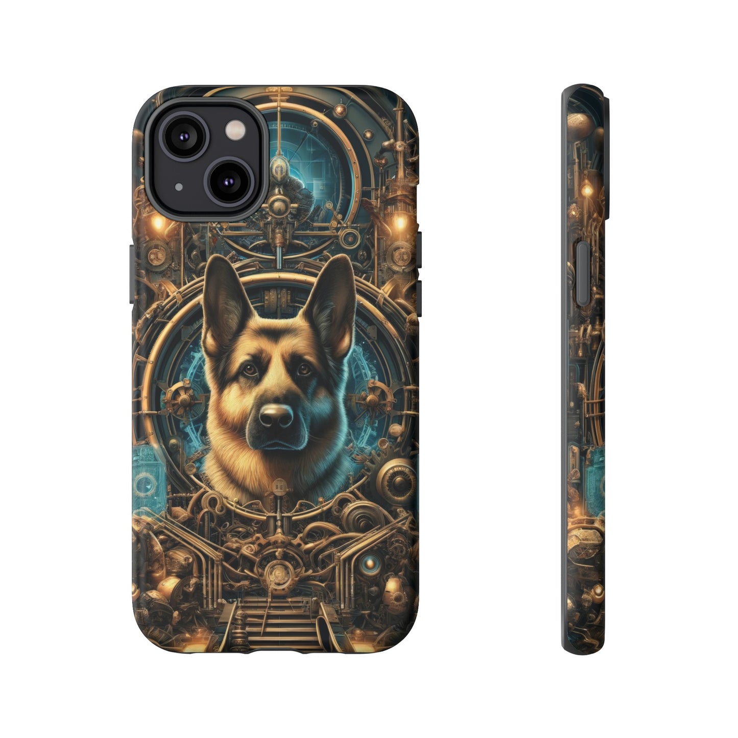 Steampunk Fantasy V2 German Shepherd Phone Case