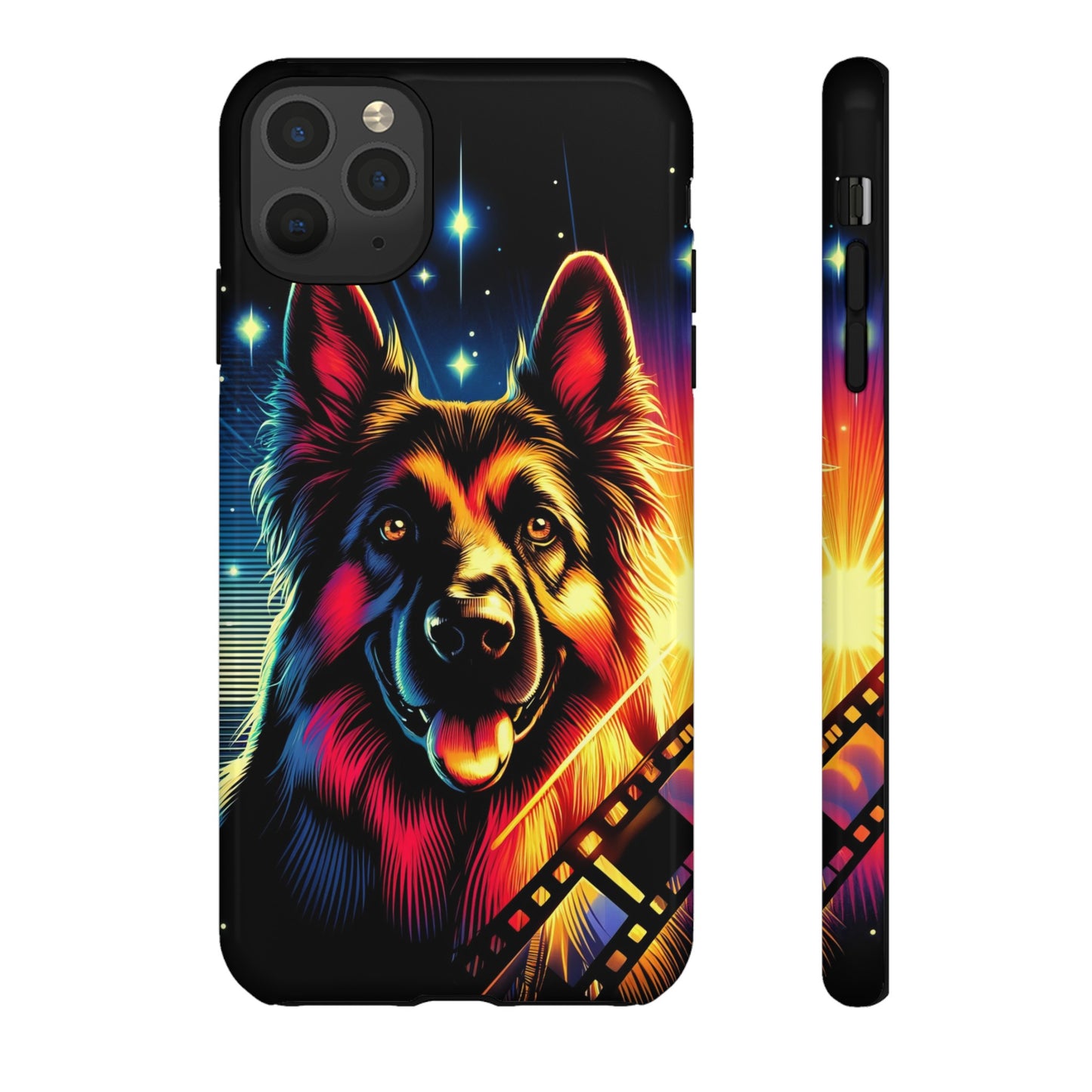 Comic book style German Shepherd Phone Case