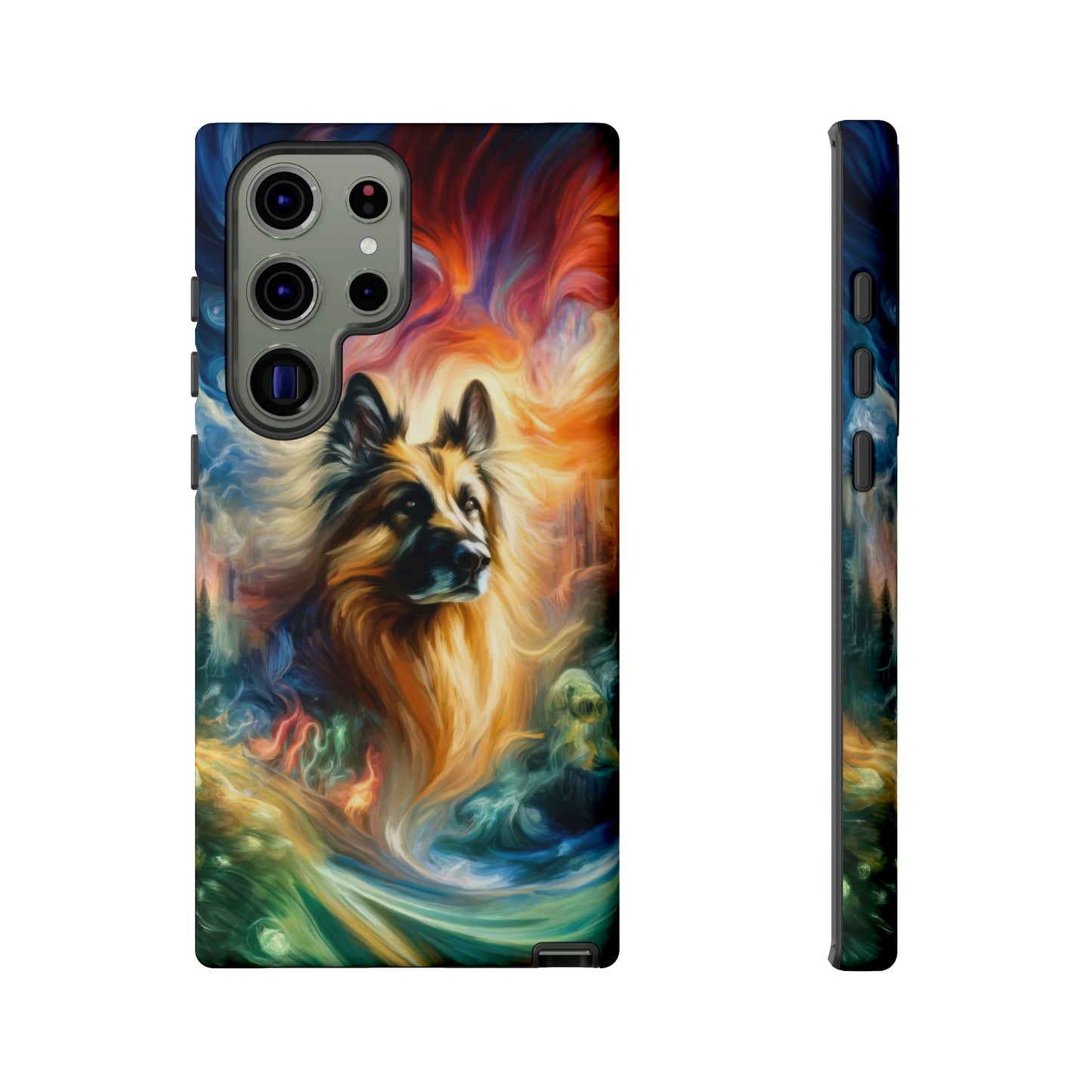 Expressionism and fantasy German Shepherd Phone Case