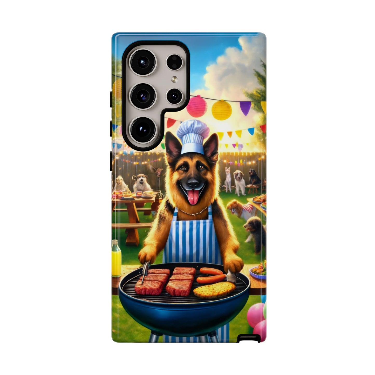 German Shepherd Barbecue Party Phone Case