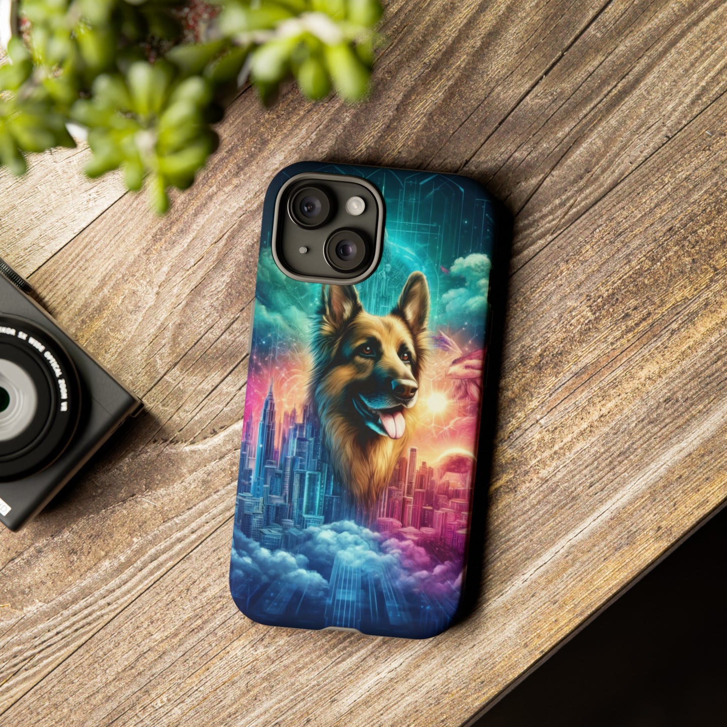 Dreamy fantasy German Shepherd Phone Case