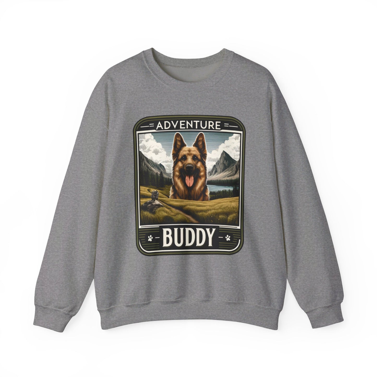 Adventure Buddy Sweatshirt (10 colors) (German Shepherd)