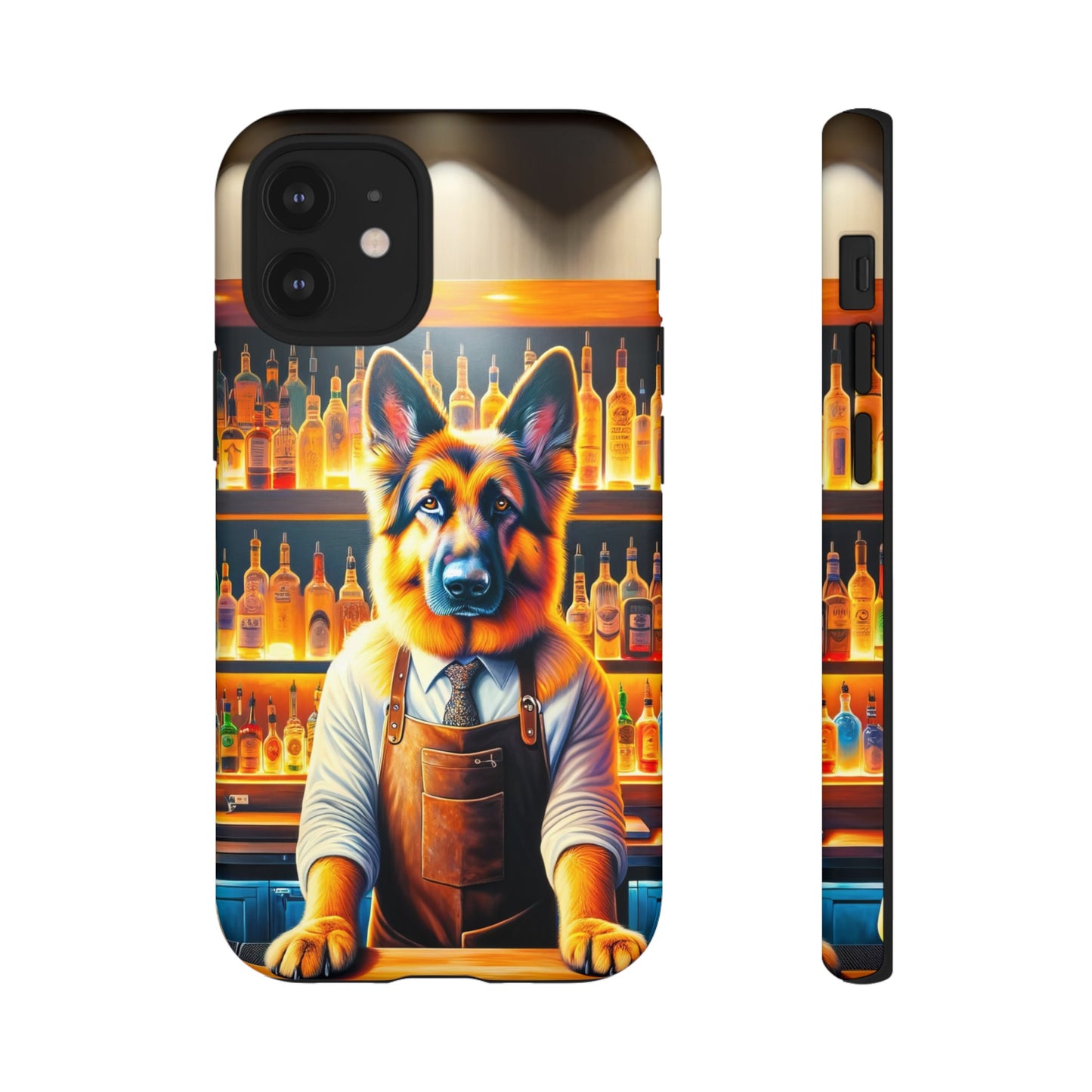 German Shepherd Tending a Bar Phone Case