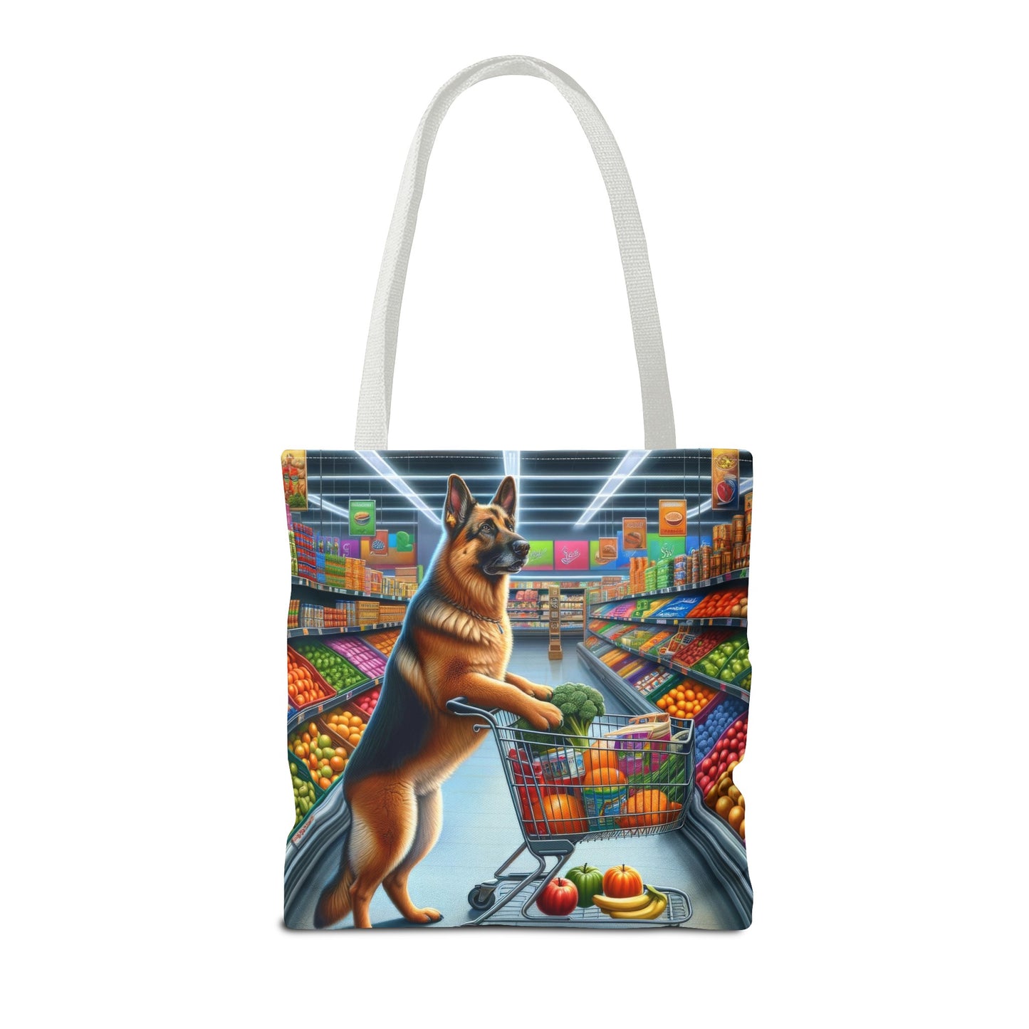 German Shepherd Shopping Tote Bag