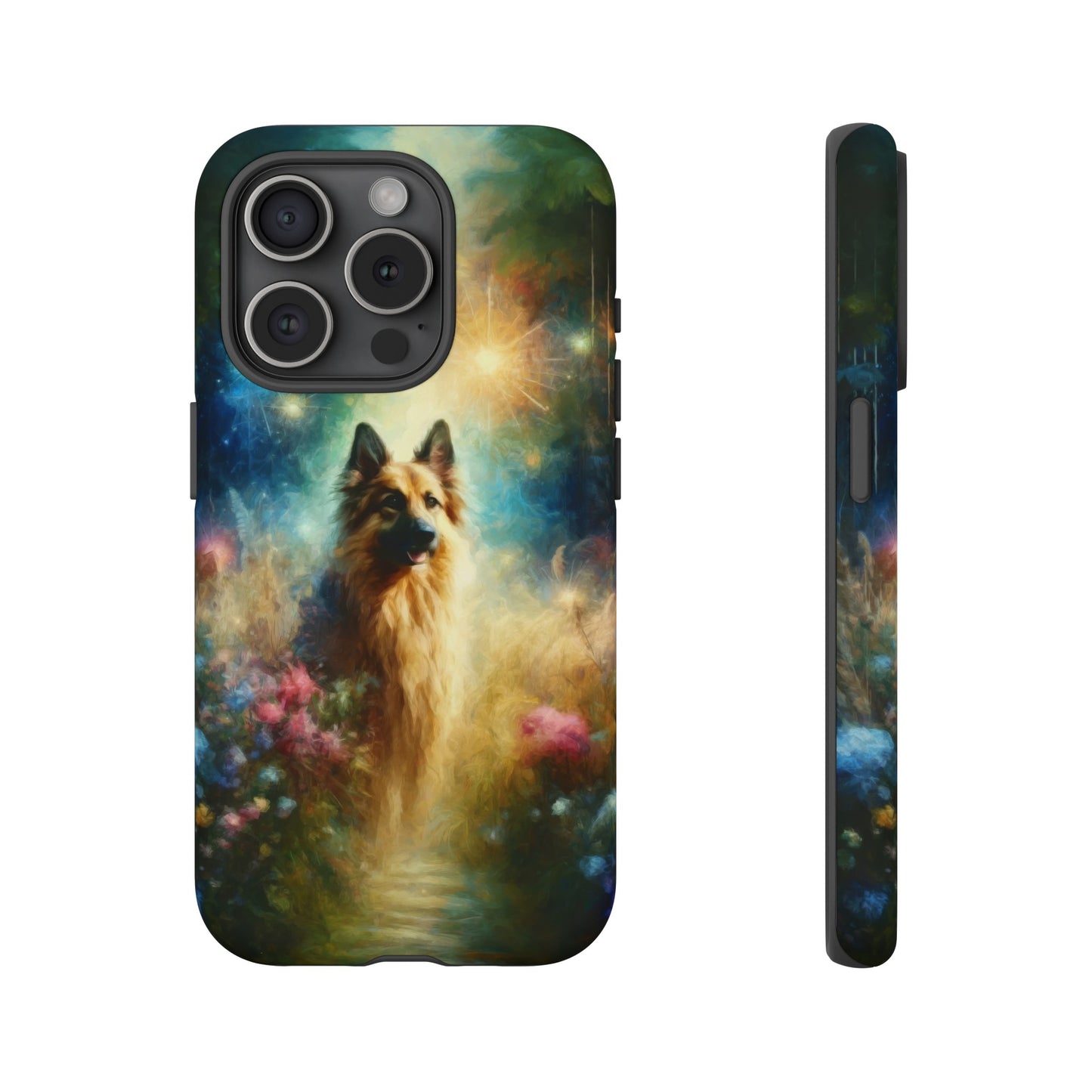 Fairy tale and impressionism German Shepherd Phone Case