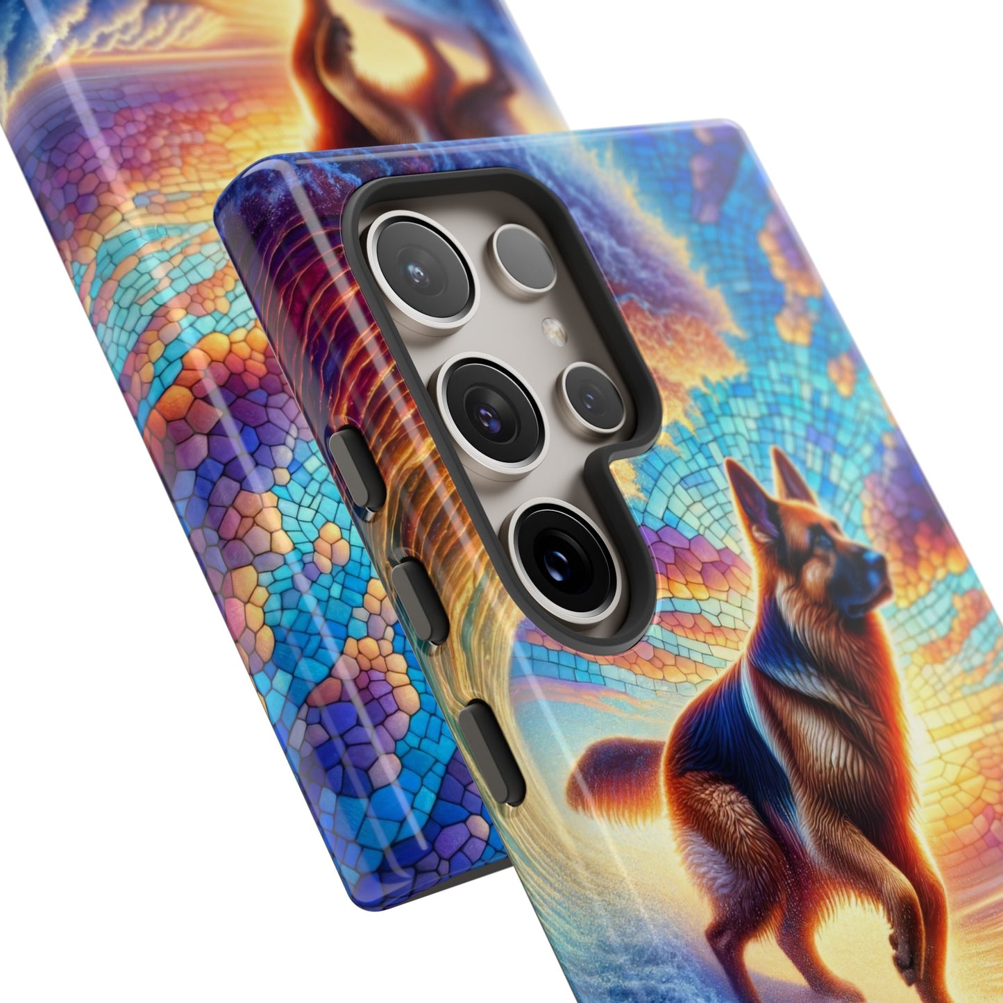 German Shepherd Surfing Phone Case