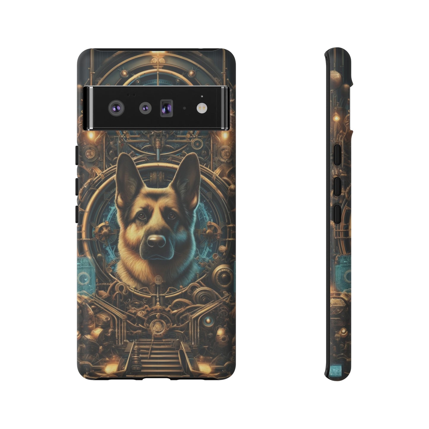 Steampunk Fantasy V2 German Shepherd Phone Case