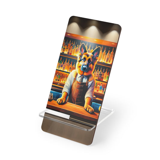 German Shepherd Tending a Bar Smartphone Stand