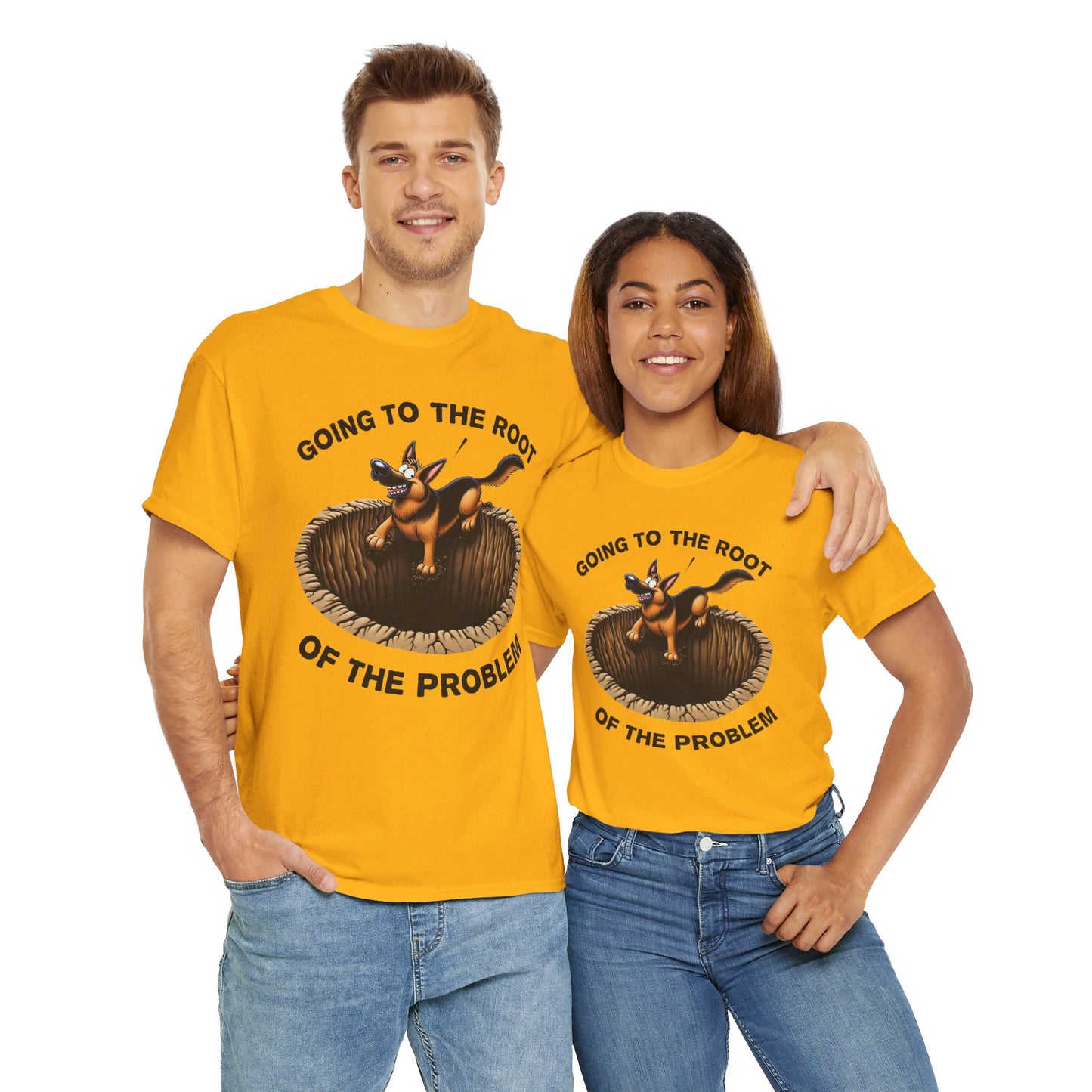 Going to the Root of the Problem. T-Shirt (13 colors) (German Shepherd)