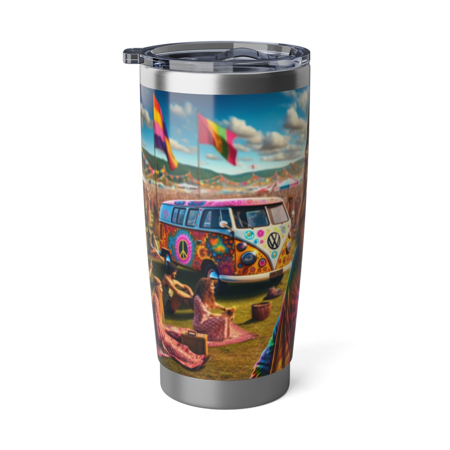 Hippie German Shepherd 20oz Tumbler
