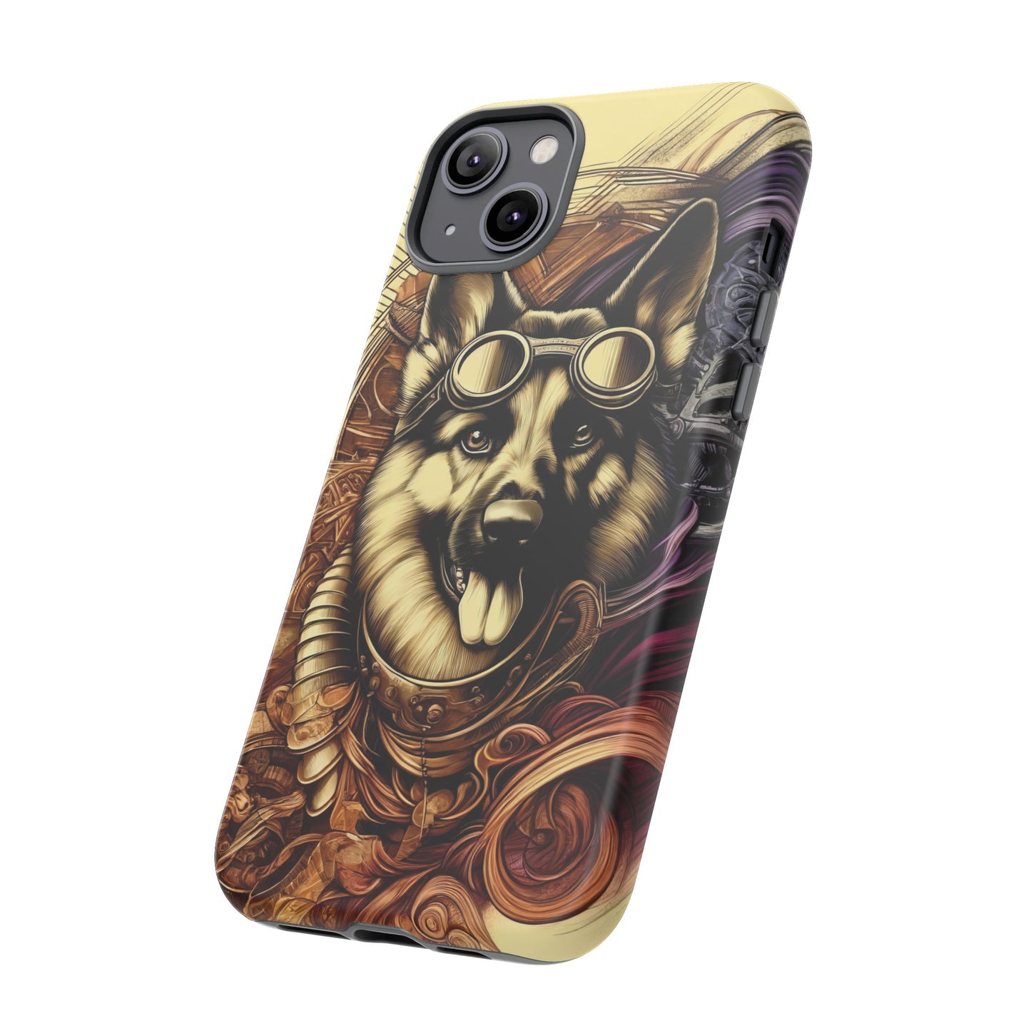 Steampunk German Shepherd Phone Case