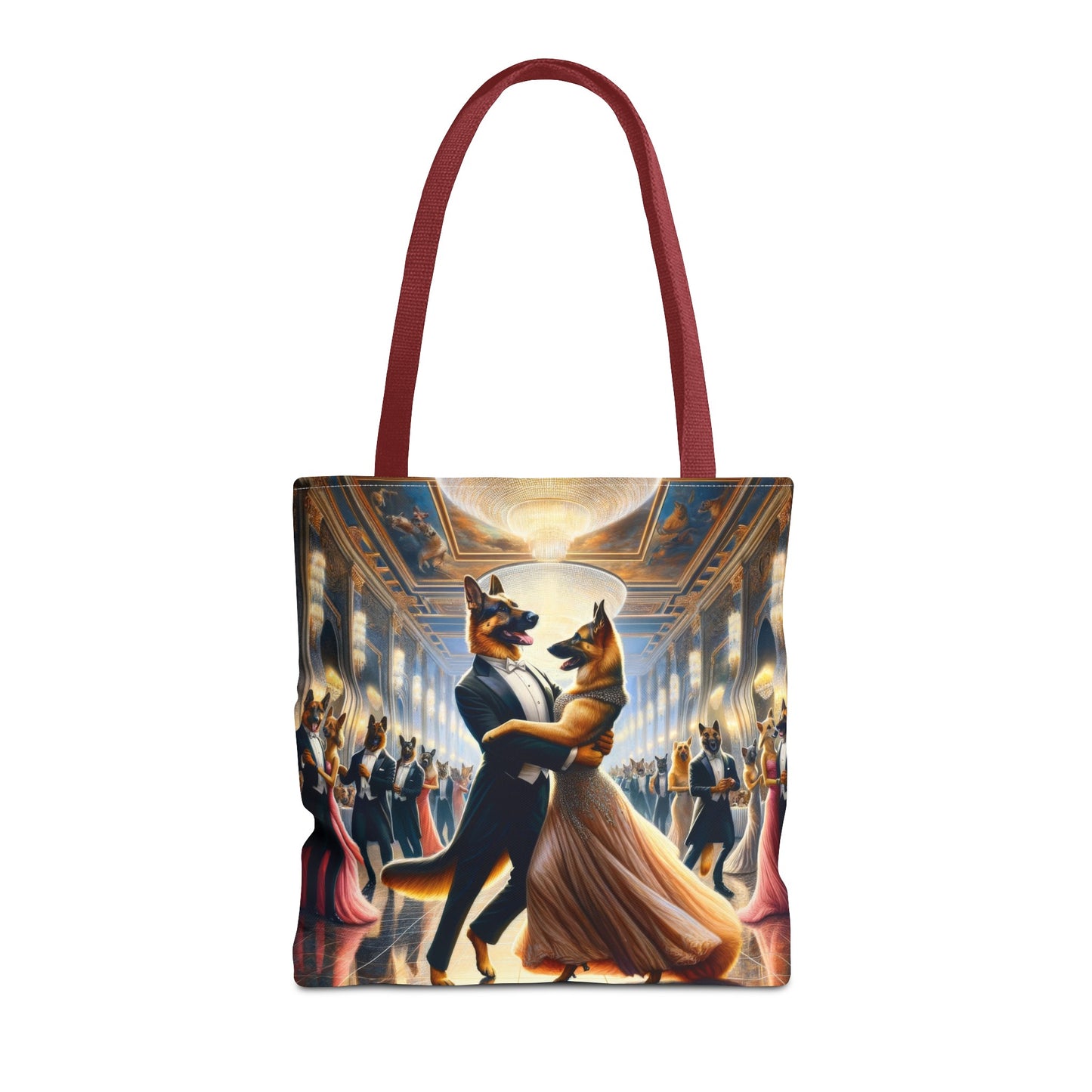 Dancing German Shepherds Tote Bag