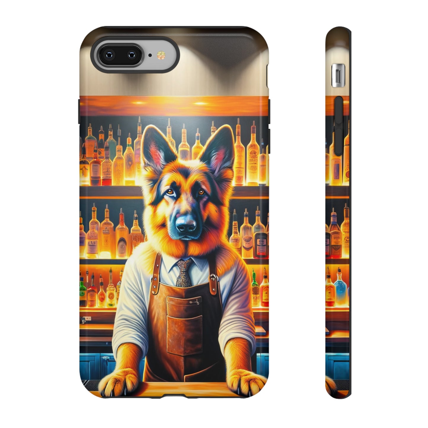 German Shepherd Tending a Bar Phone Case