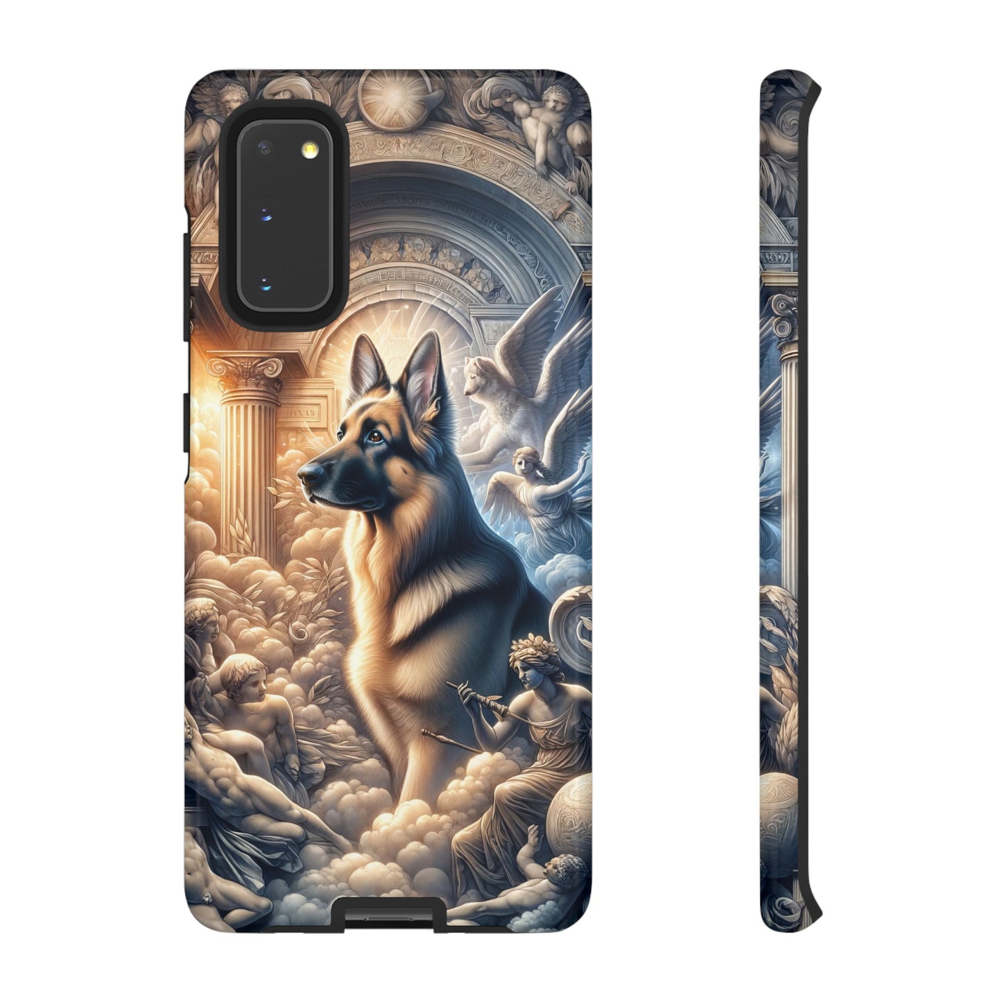 Neo-classicism and dreamy fantasy German Shepherd Phone Case