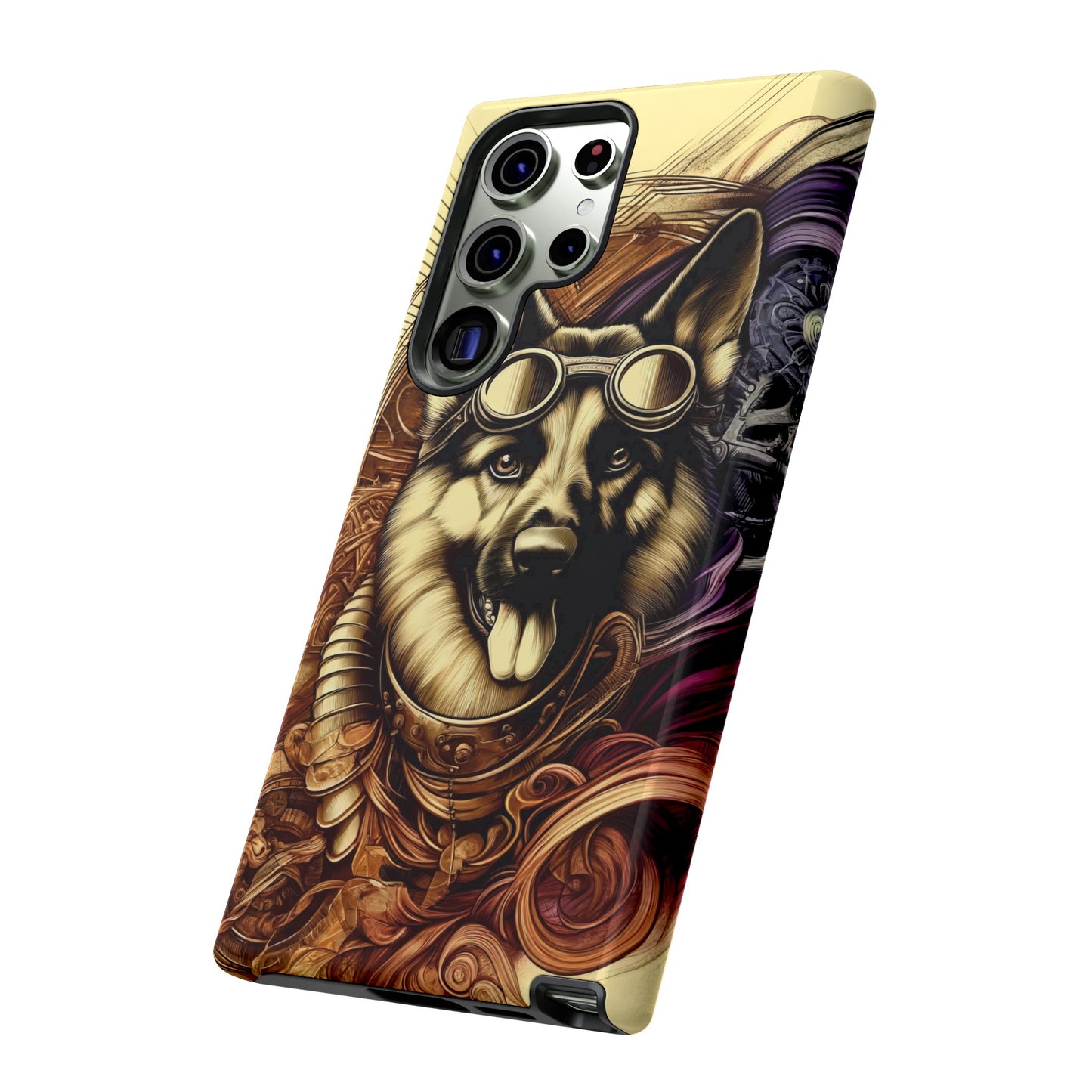 Steampunk German Shepherd Phone Case