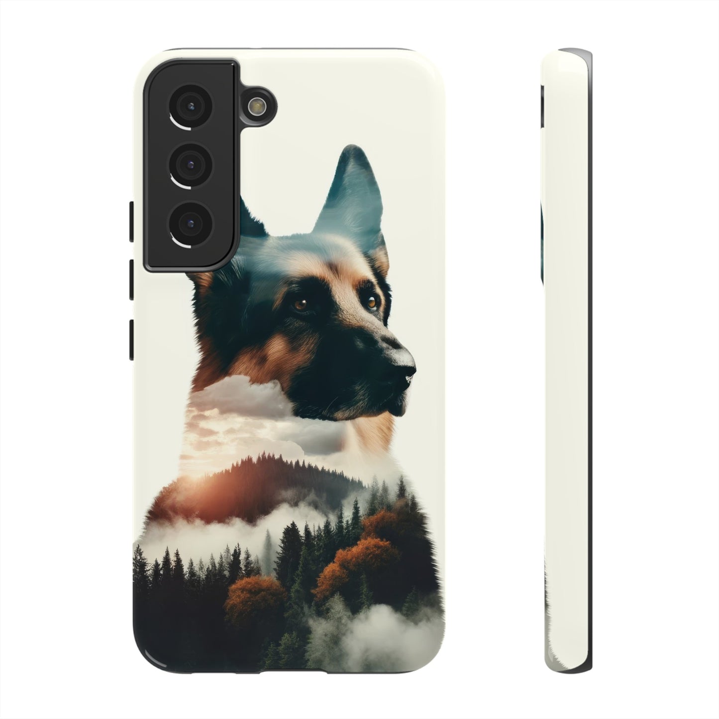 Romanticism and double exposure German Shepherd Phone Case