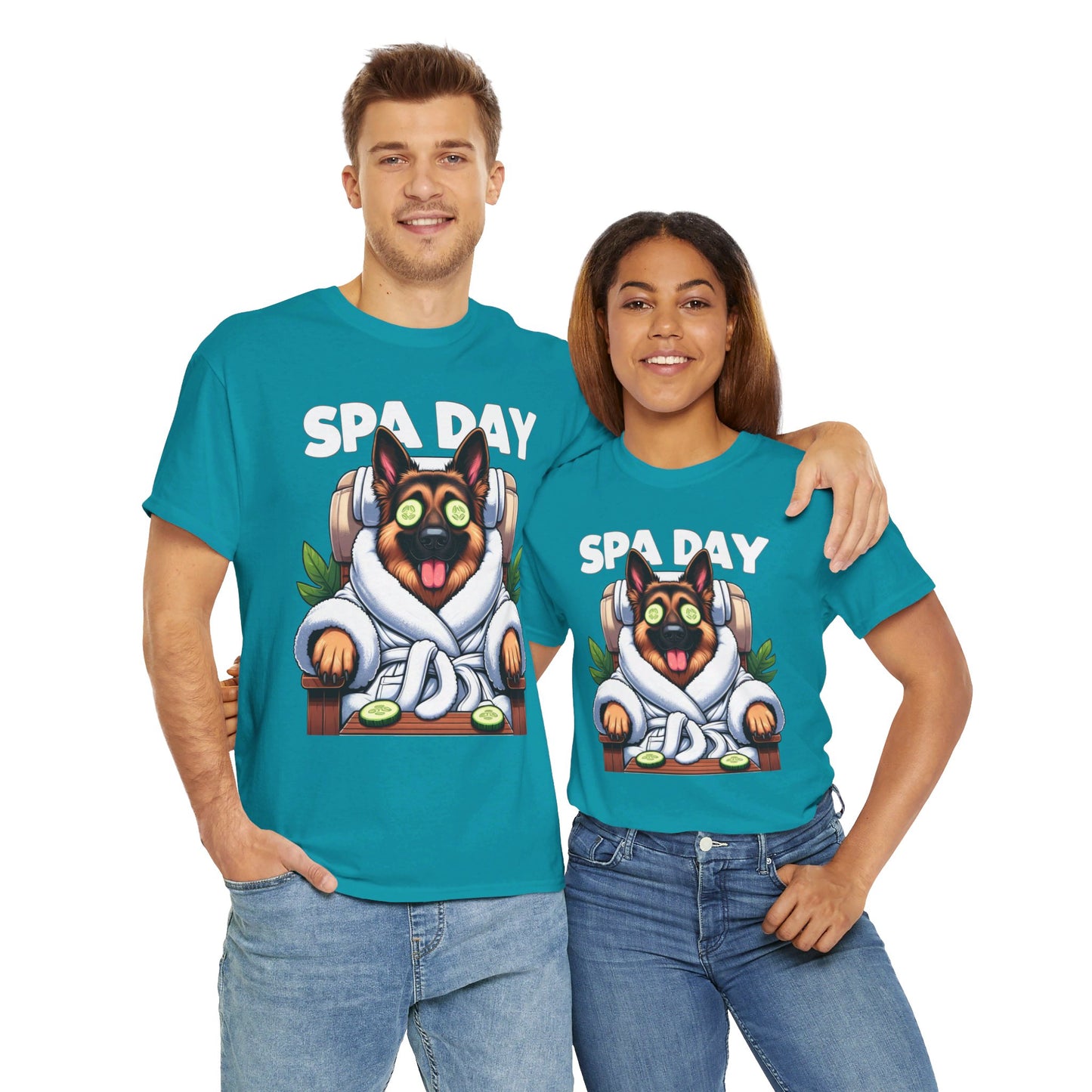 Spa Day T-Shirt (13 colors) (German Shepherd)