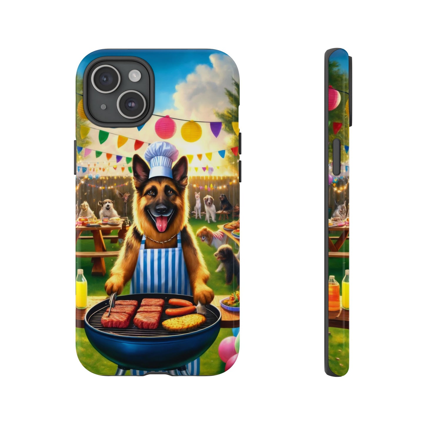 German Shepherd Barbecue Party Phone Case