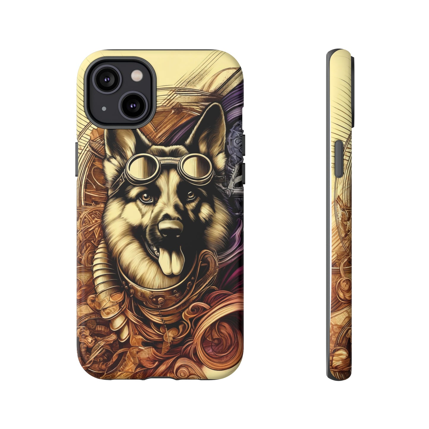 Steampunk German Shepherd Phone Case