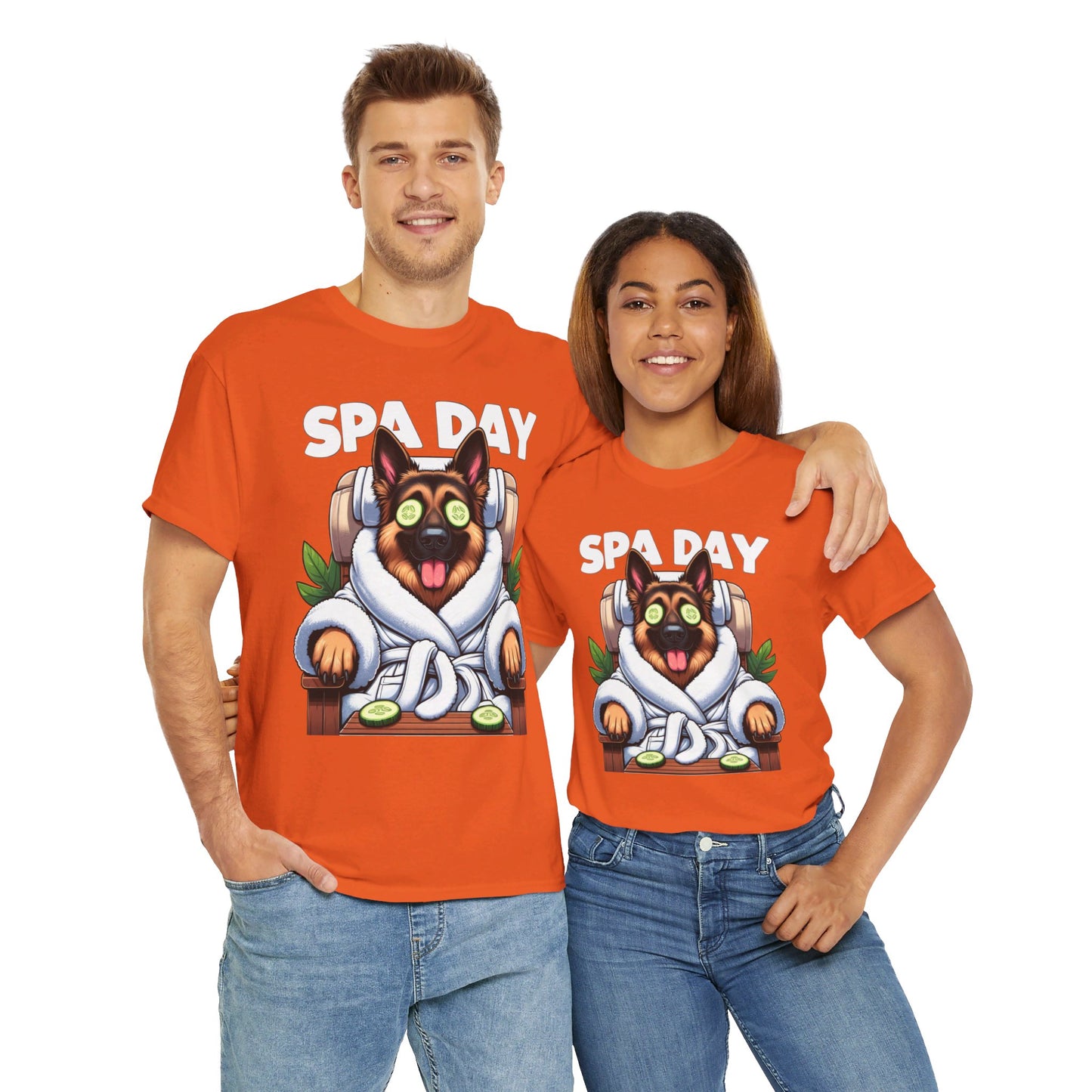 Spa Day T-Shirt (13 colors) (German Shepherd)