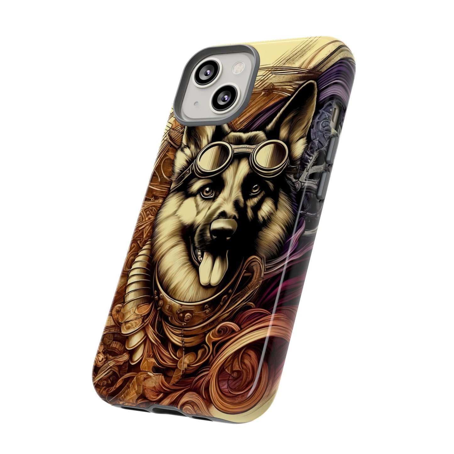 Steampunk German Shepherd Phone Case