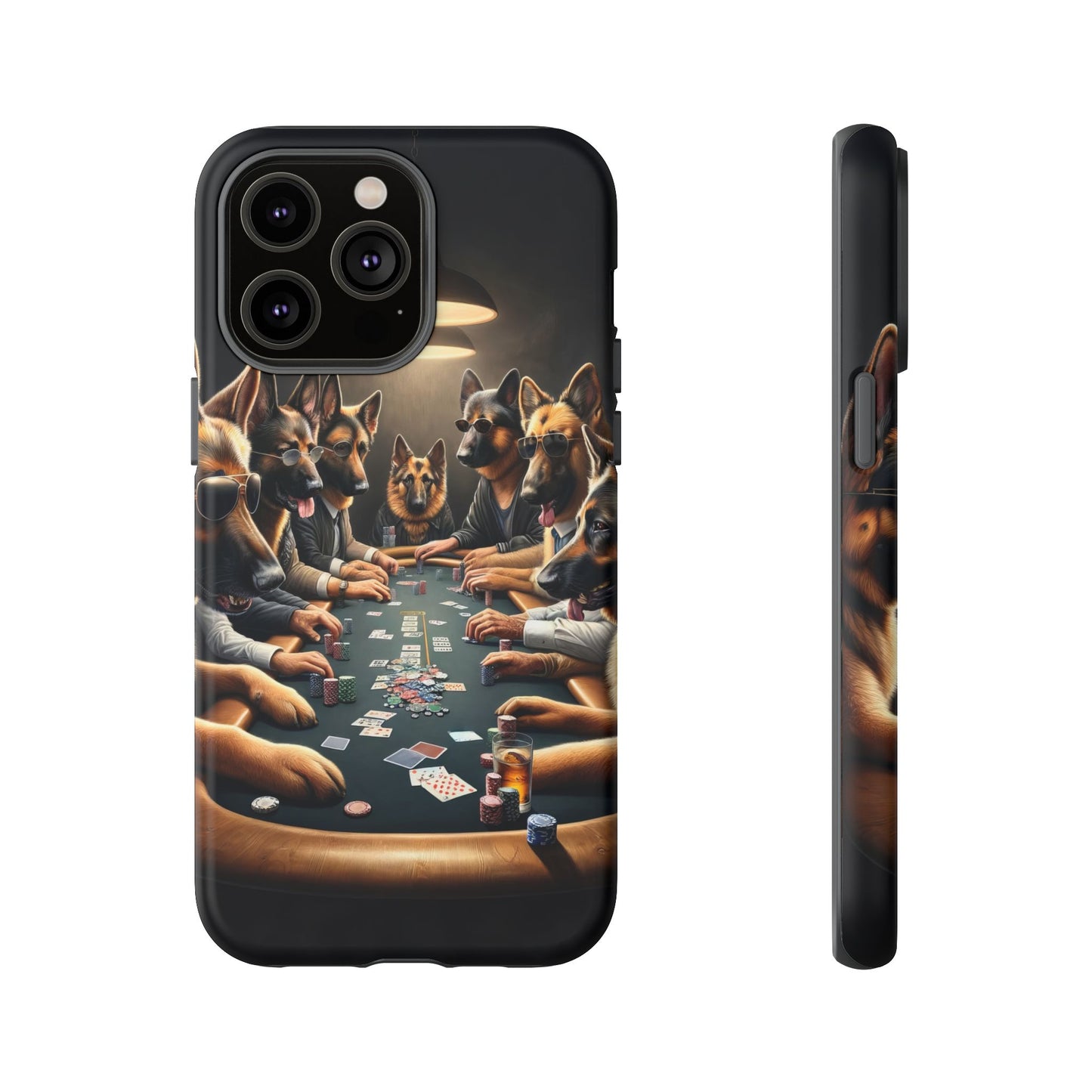 German Shepherds Playing Poker Tough Phone Case