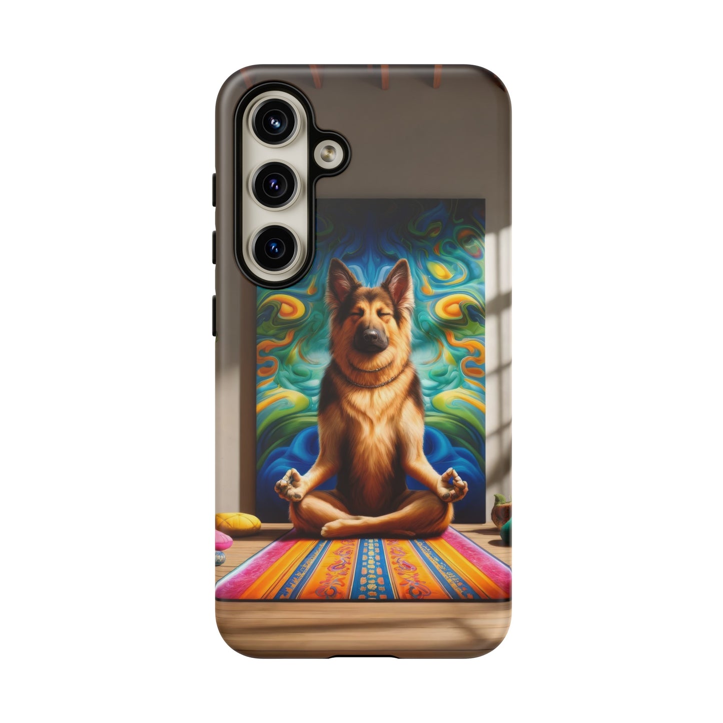 German Shepherd Meditating Phone Case