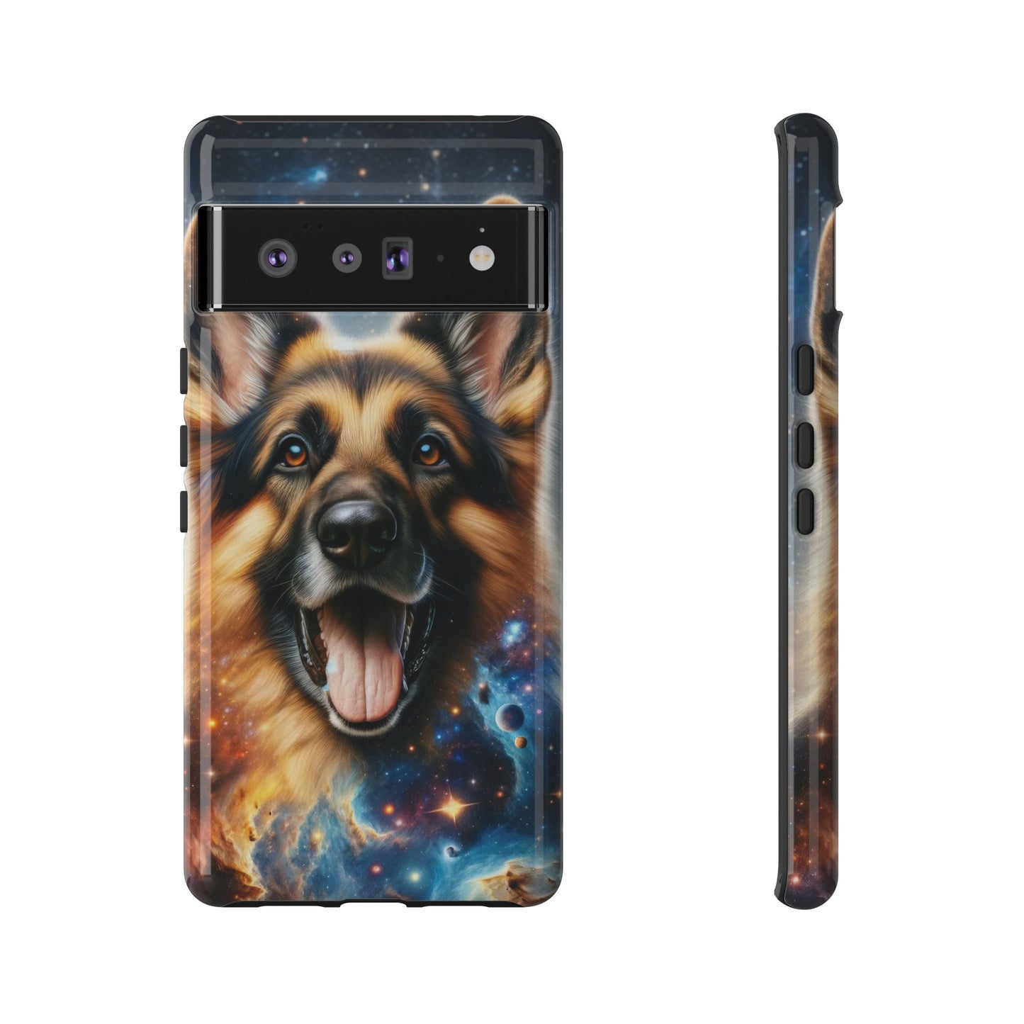 German Shepherd in Space Tough Phone Case