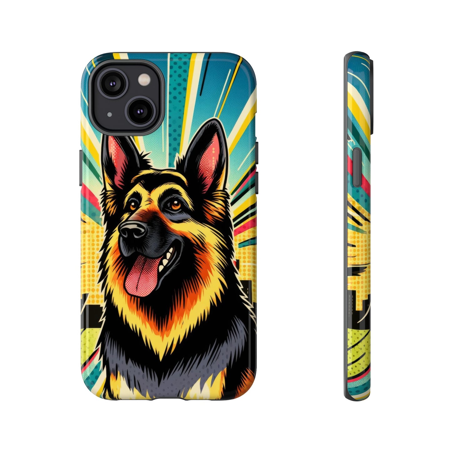 Comic style German Shepherd Phone Case