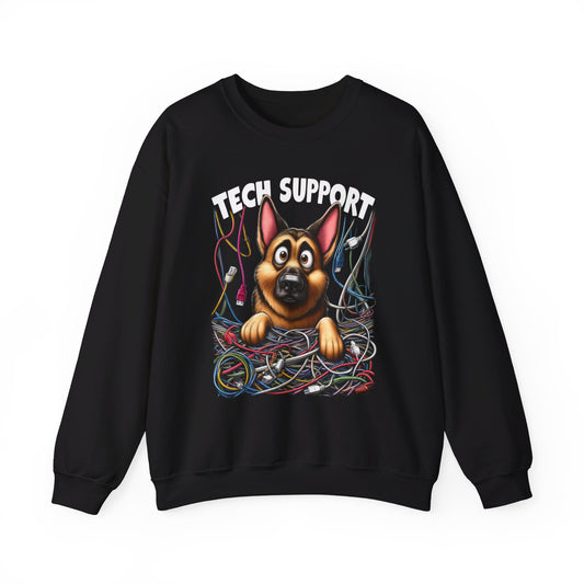 Tech Support Sweatshirt (10 colors) (German Shepherd)