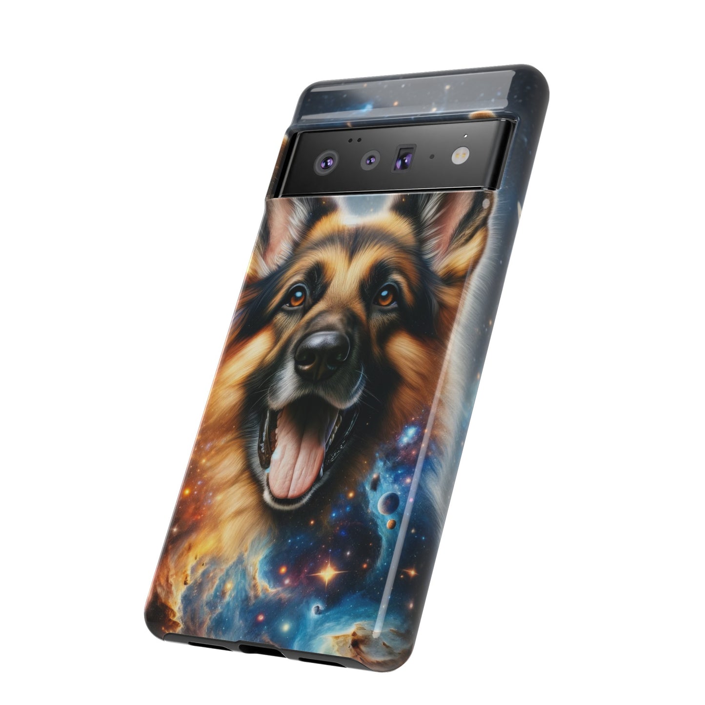 German Shepherd in Space Tough Phone Case