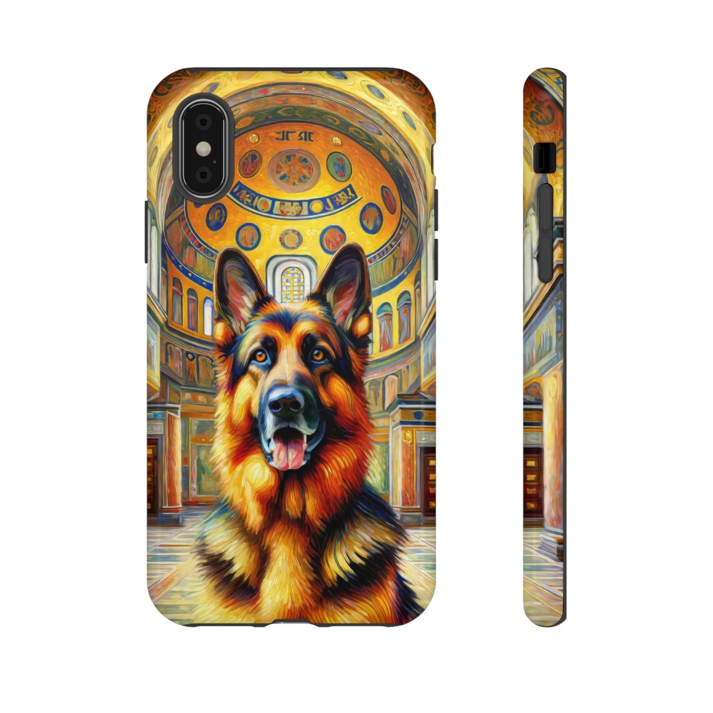 Neo-impressionist German Shepherd Phone Case