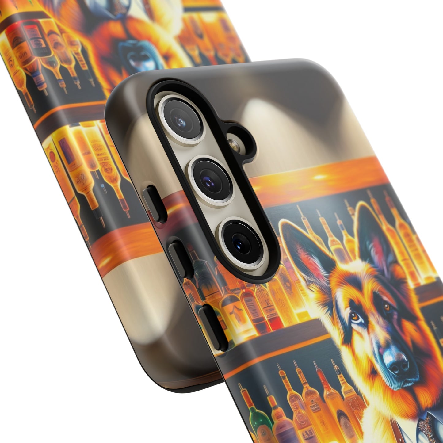 German Shepherd Tending a Bar Phone Case