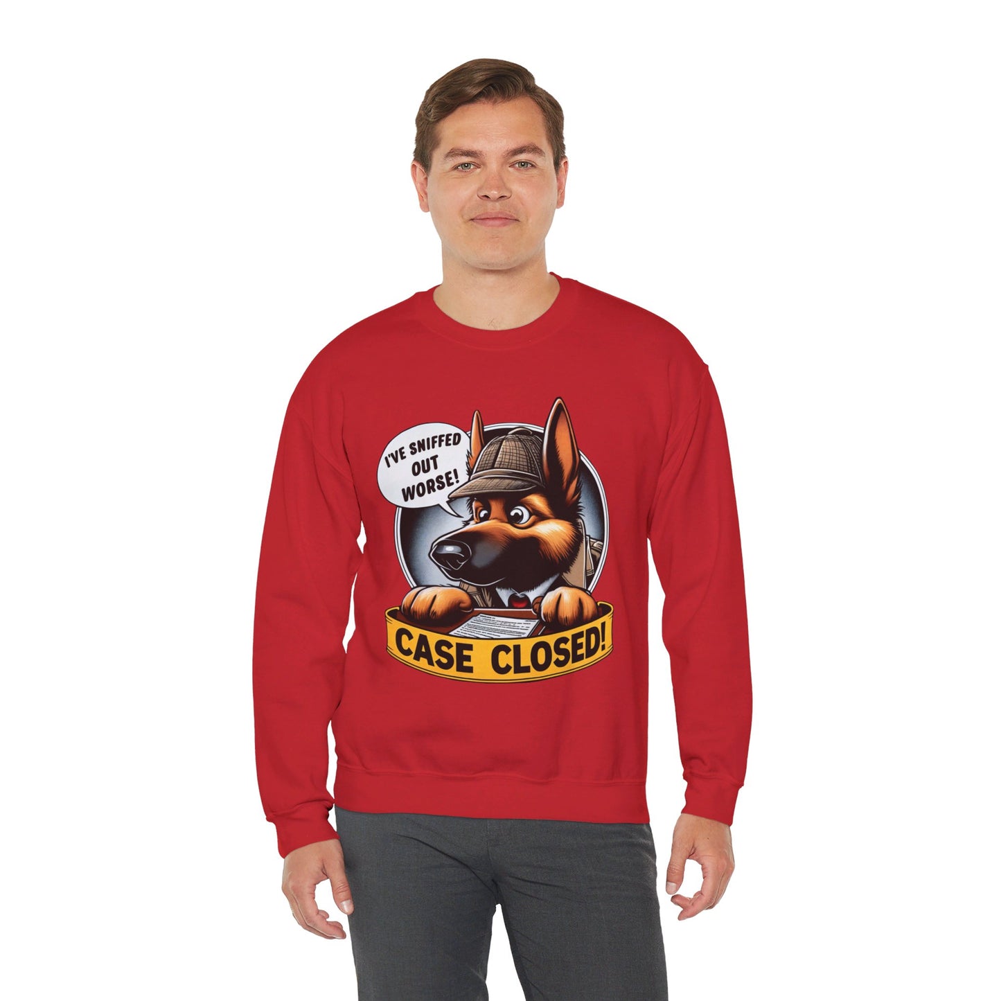 Case Closed Sweatshirt (10 colors) (German Shepherd)