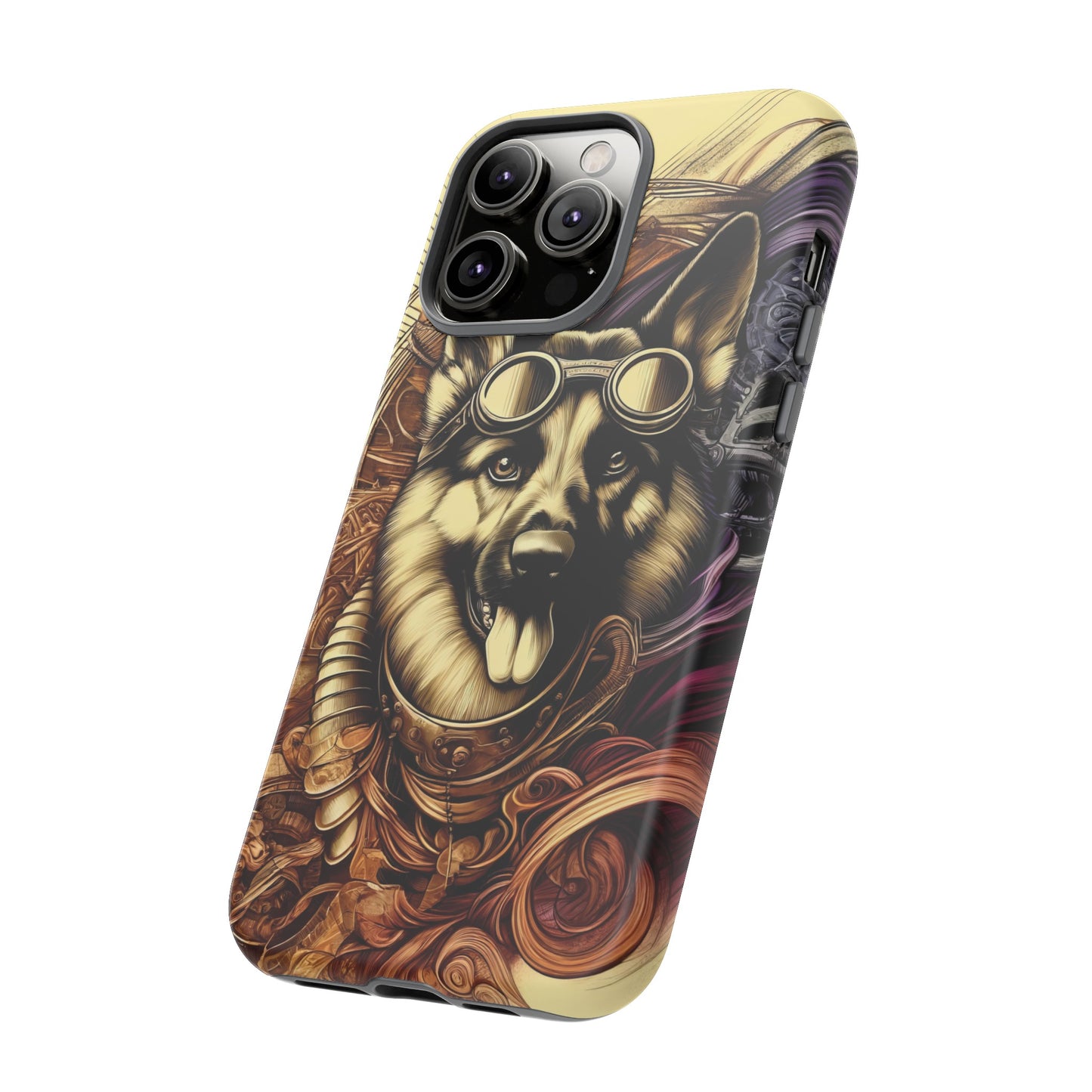 Steampunk German Shepherd Phone Case