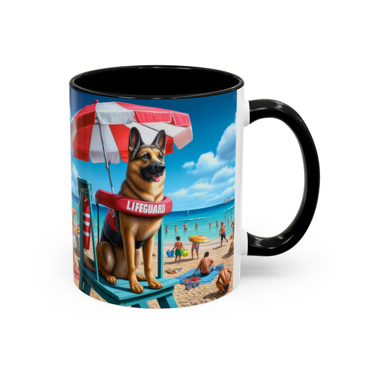 German Shepherd Lifeguard Coffee Mug