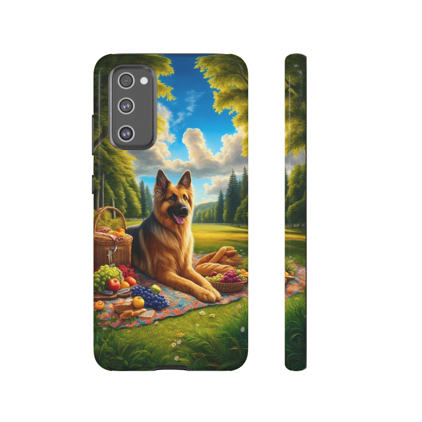 German Shepherd Giving a Speech Phone Case