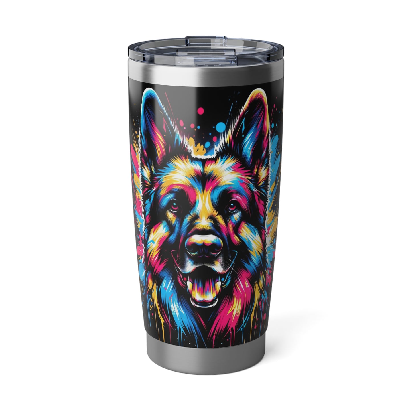 Graffiti-style German Shepherd 20oz Tumbler