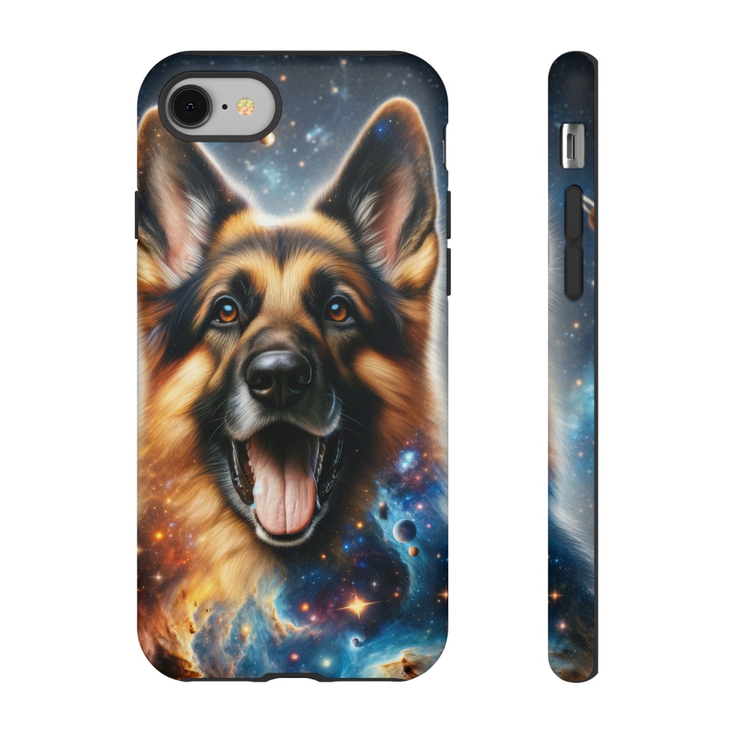 German Shepherd in Space Tough Phone Case