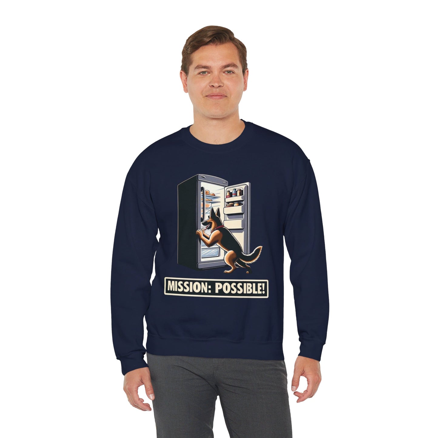 Mission Possible Sweatshirt (10 colors) (German Shepherd)