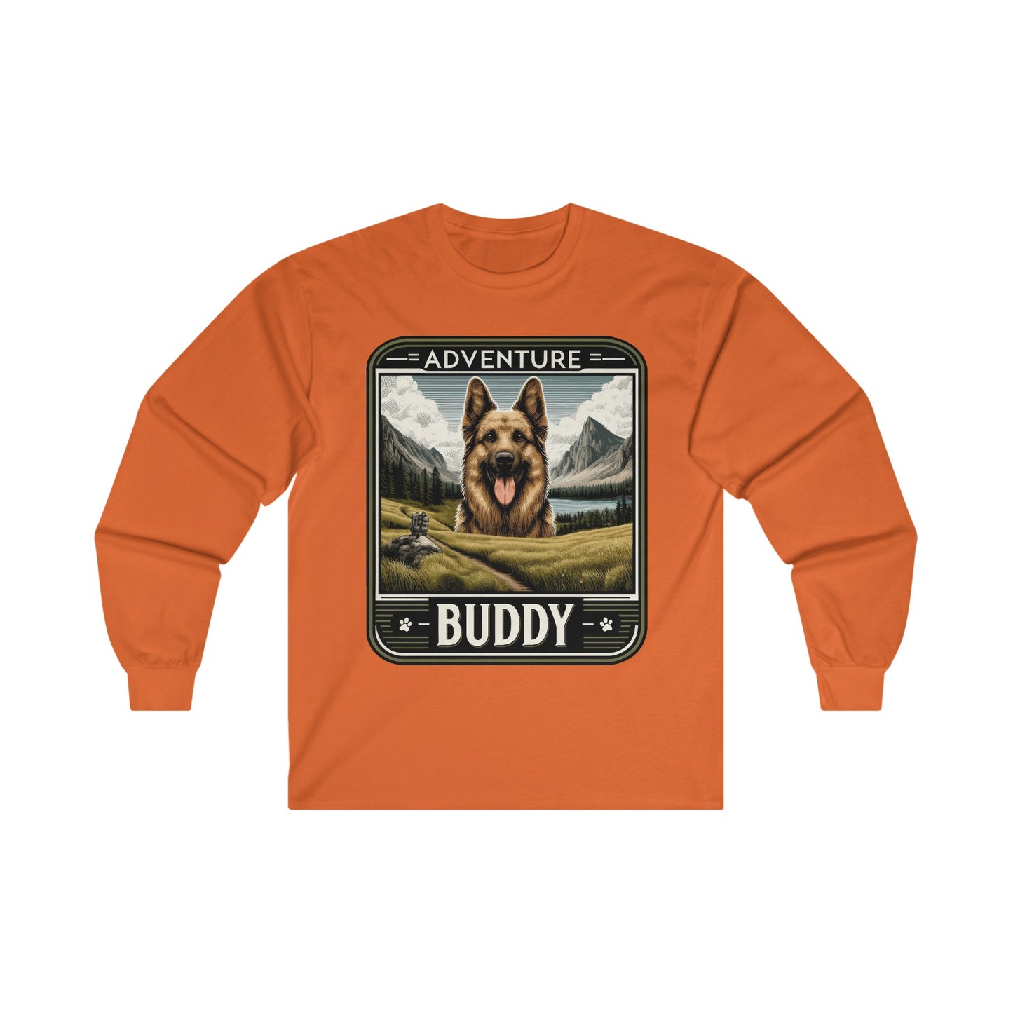 Adventure Buddy  Long Sleeve Shirt (20 colors) (German Shepherd)