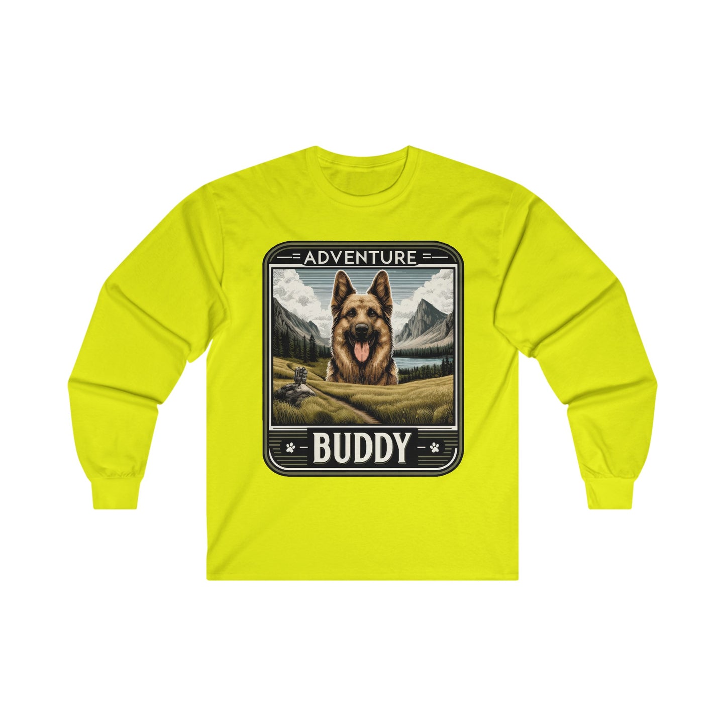 Adventure Buddy  Long Sleeve Shirt (20 colors) (German Shepherd)