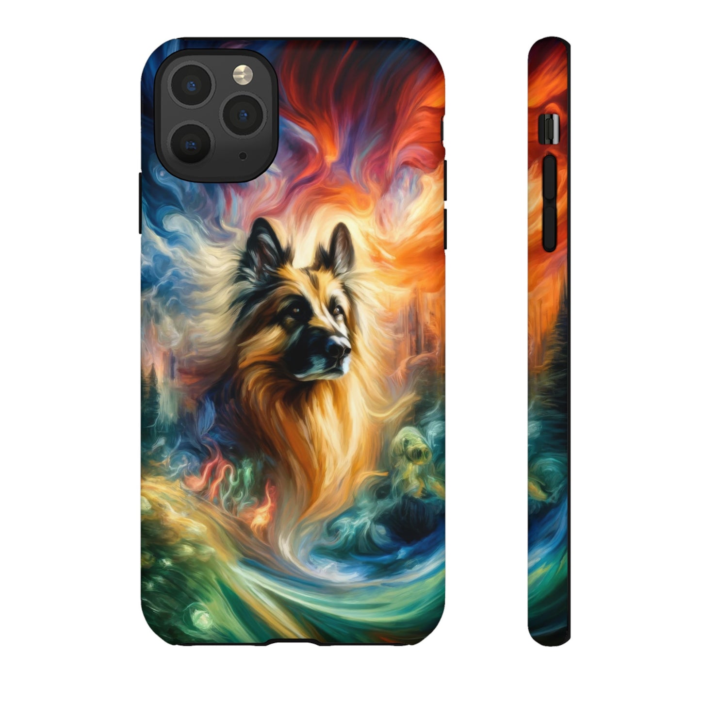 Expressionism and fantasy German Shepherd Phone Case