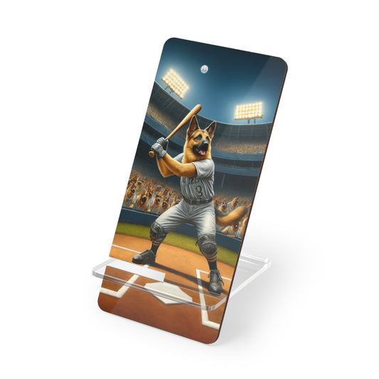 German Shepherd Playing Baseball Smartphone Stand