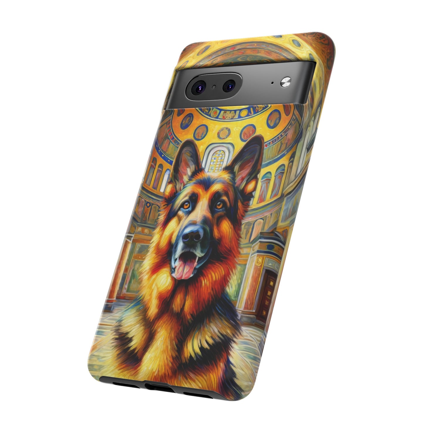 Neo-impressionist German Shepherd Phone Case