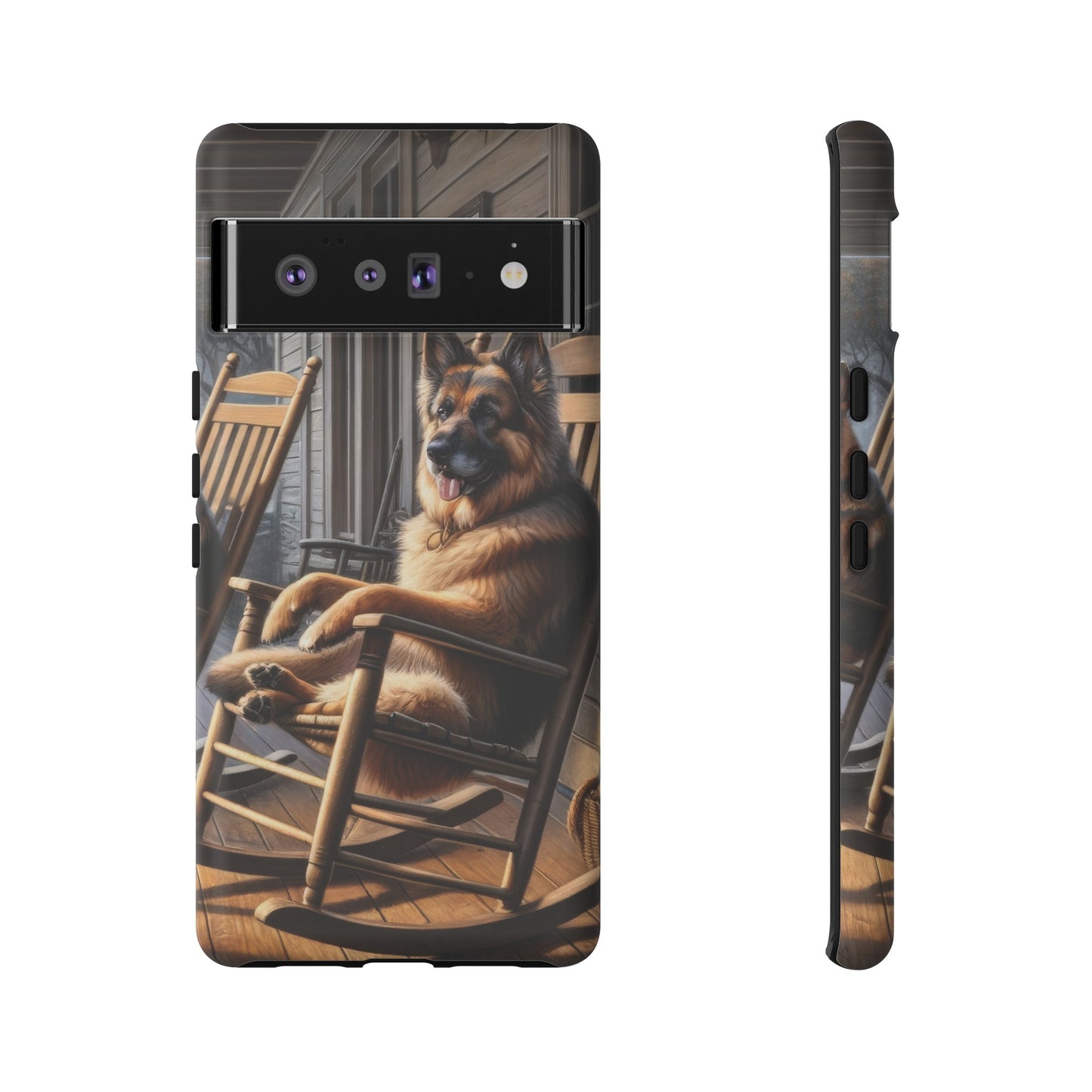 German Shepherd on the Porch Tough Phone Case