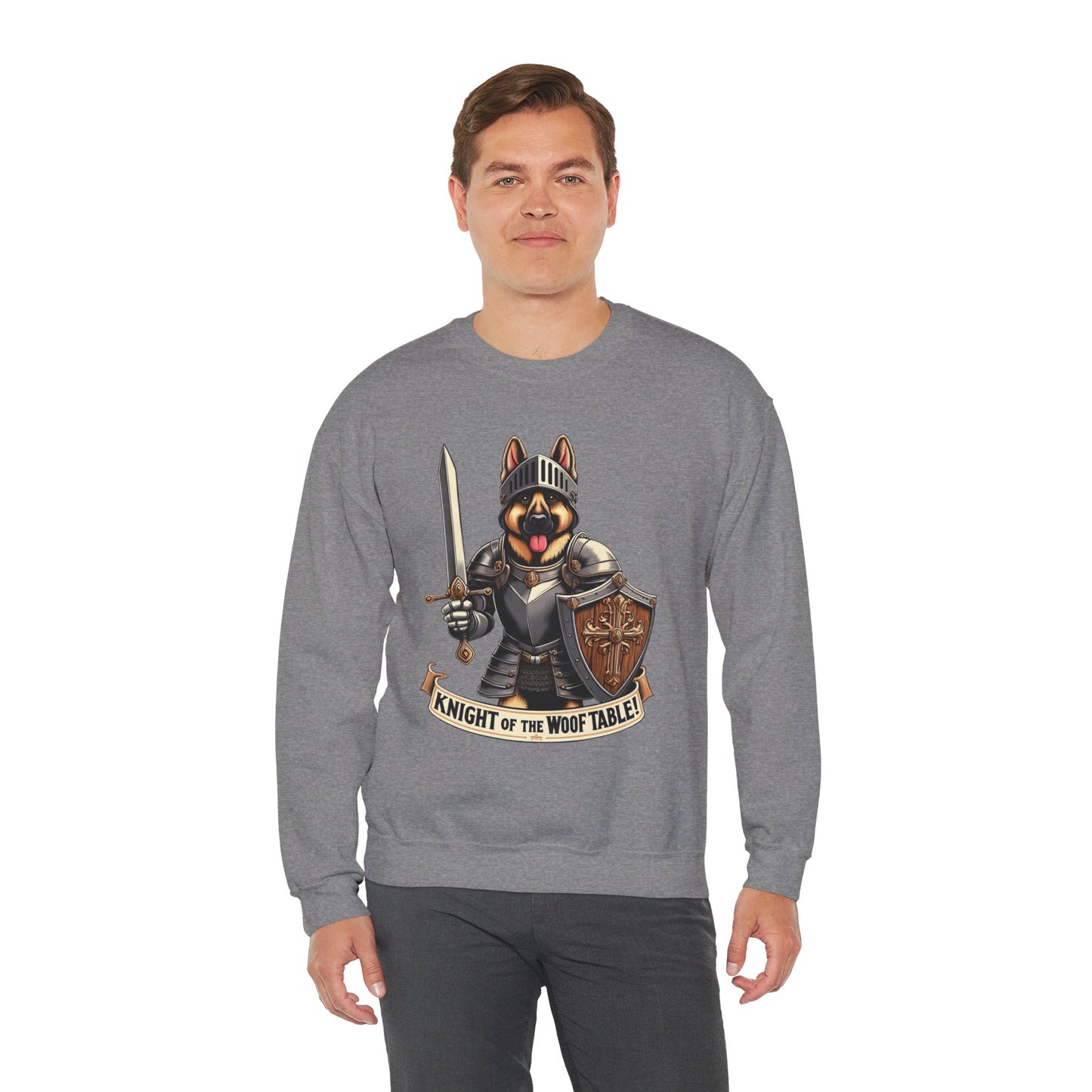 Knight of the Wolf Table Sweatshirt (10 colors) (German Shepherd)