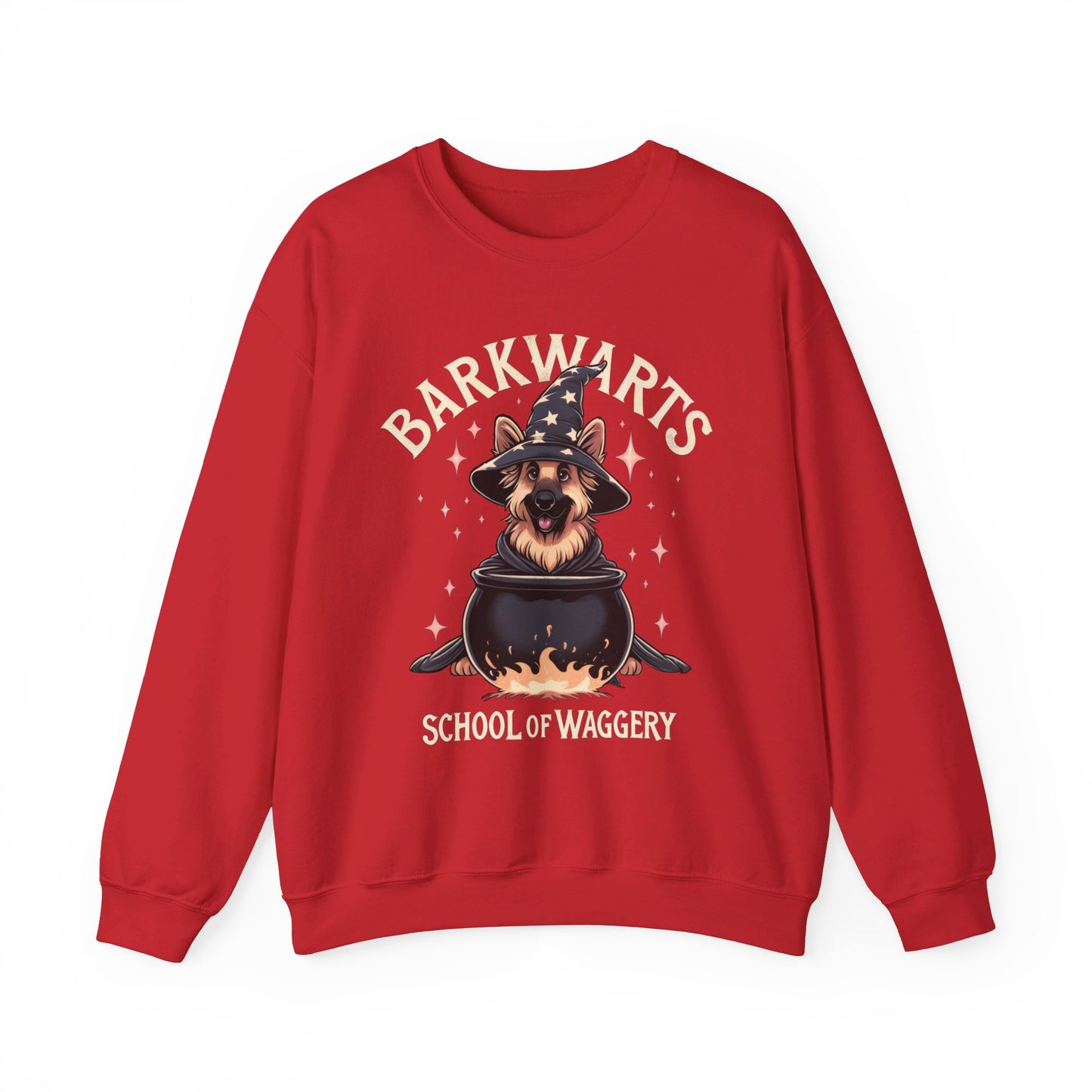 BarkWarts School of Waggery Sweatshirt (10 colors) (German Shepherd)